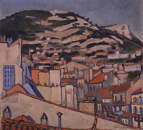 View of Mount Faron in Toulon (Provence), 1922, Jules Marie Canneel