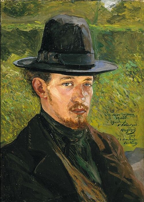 Portrait of Gustave Van de Woestyne, 1905, Alfons Dessenis