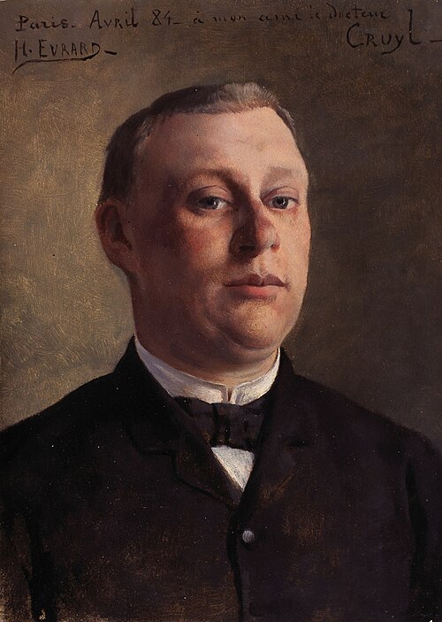 Portrait of the Physician Léopold Cruyl, 1884, Henri Evrard