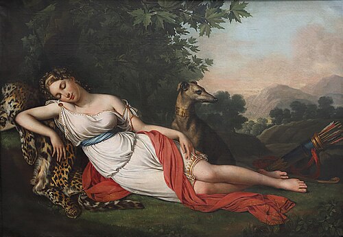 Nymphe égarée de la suite de Diane, 1826, Elisa de Gamond