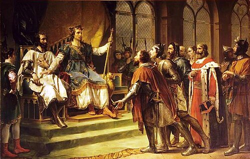 Saint Louis médiateur entre le roi d'Angleterre et ses barons, 23 janvier 1264, 1820, Georges Rouget