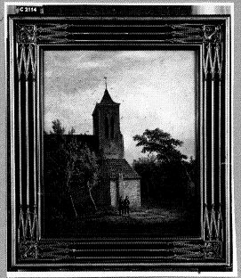 Het graf van Hendrikus Eli Jacobus Schuurman, naast de kerk van Rittem, bezocht door zijn twee broer, 1847, Willem Pouwelsen