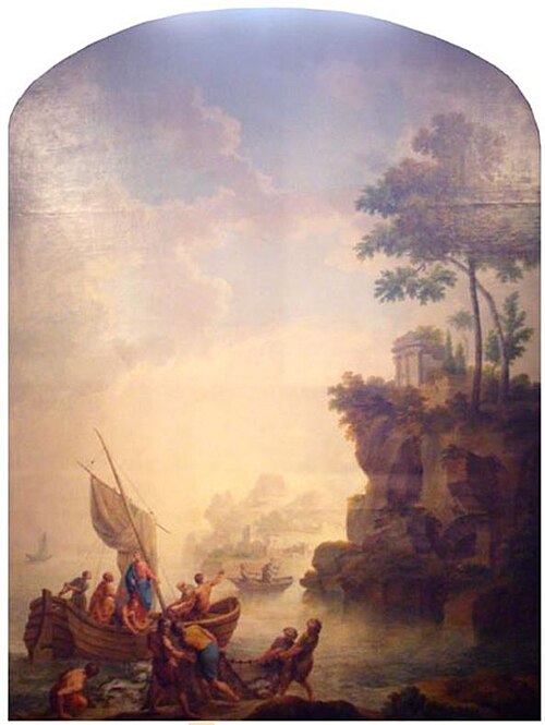 Miraculous draught of fish, 1780, Petrus Norbertus van Reysschoot