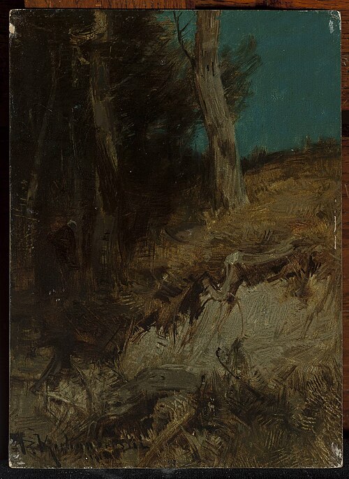 Nocturnal landscape, 1895, Roman Kochanowski