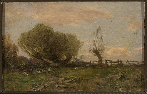 Landscape with willows, 1895, Roman Kochanowski