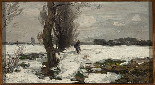 Winter landscape, 1895, Roman Kochanowski