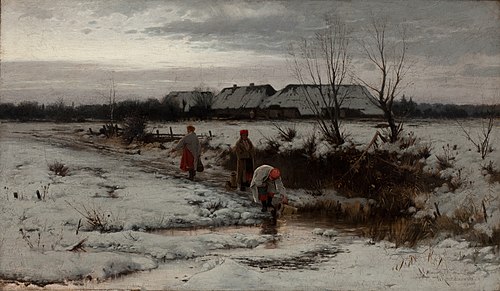 Winter Landscape, 1886, Roman Kochanowski