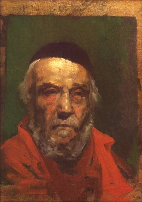 Portrait of a man in krymka., 1895, Roman Kochanowski