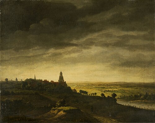 View of the Town of Rheenen, 1670, Jan Ruyscher
