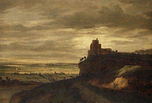 Paysage panoramique avec château fort, 1667, Jan Ruyscher