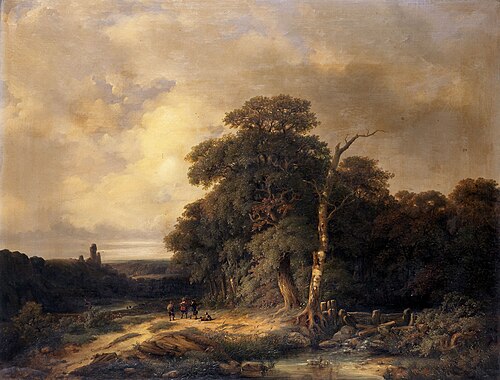 Landscape with Hunters, , Henri Schoofs