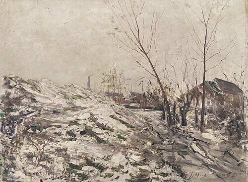 Paysage d'hiver, 1890, Albert Julien Toefaert