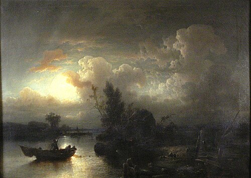 Pêcheurs au clair de lune, 1853, Louis De Winter