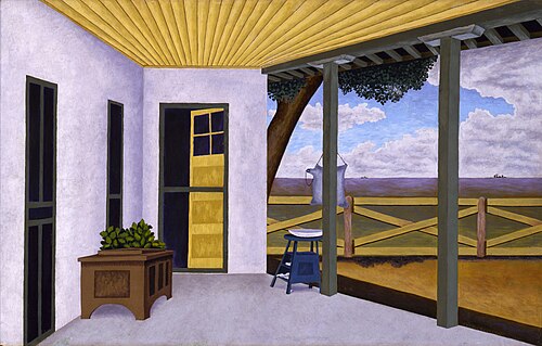 View of Artist's Home, 1938, Pedro Cervántez
