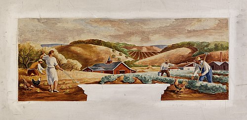 West Virginia Landscape, 1941, Richard Zoellner