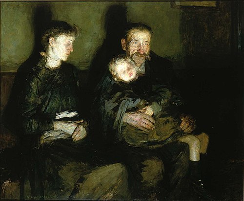 Waiting for the Doctor, 1910, Robert Lee MacCameron