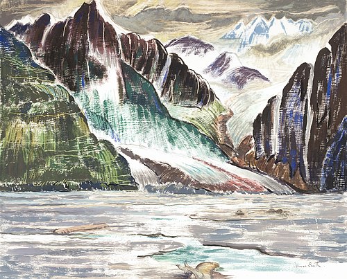 Foot of Glacier, Valdez, Alaska, 1938, Vernon Smith