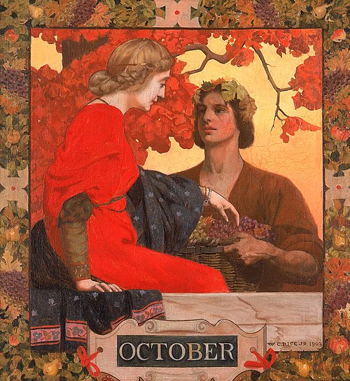 October (cover illustration for Harper's Magazine), 1903, William Clarke Rice
