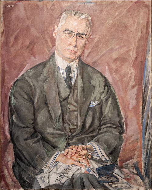 Bildnis Sidney W. Brown, 1917, Max Oppenheimer