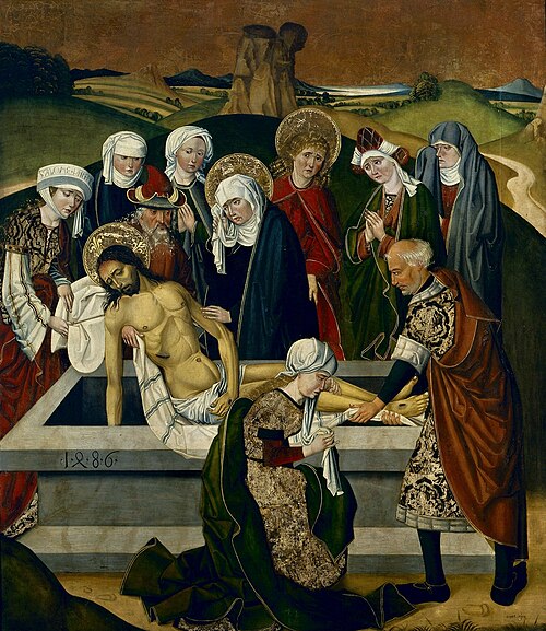 Mise au tombeau du Christ, 1486, Maître des années 1486-1487