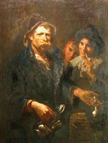The Story Teller, 1896, Petrus Van der Velden