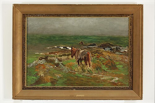 Horse (Surveying the Scene - previously titled & incorrect), , Petrus van der Velden