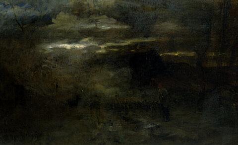 Dutch Landscape with Shepherd, , Petrus Van der Velden