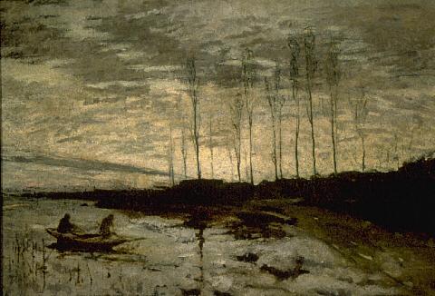Canal Landscape, 1874, Petrus Van der Velden