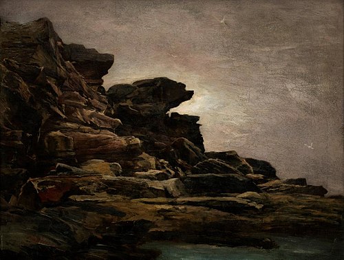 Rocks at Bondi, 1903, Petrus Van der Velden