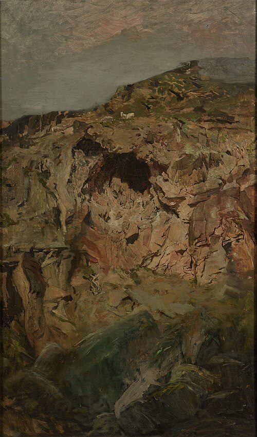 Rock study, Sumner, 1890, Petrus Van der Velden