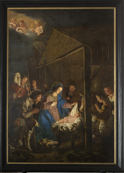 Christmas Scene - Nativity, 1700, Simon II de Pape