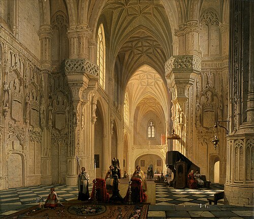 Interior of Saint John’s Church in Toledo, 1861, Joseph Maswiens