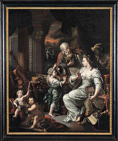 Allegorie op de vergankelijkheid van het aardse bestaan,, 1704, Herman Collenius