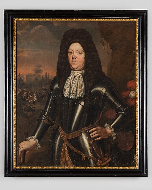 Portrait of Friedrich Wilhelm von der Borch (1647-1690), 1696, Herman Collenius