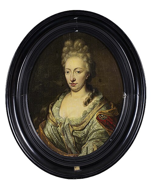 Portrait of an unknown woman, 1702, Herman Collenius