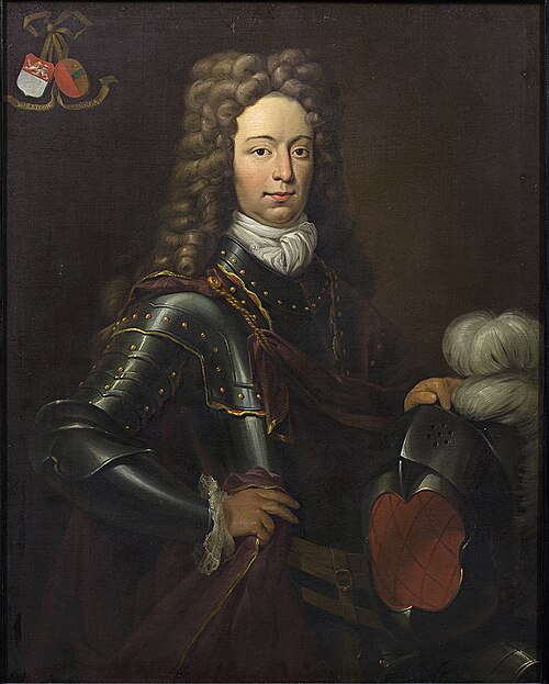 Portrait of Unico Michiel Hertoghe van Feringa (1676-1735), 1697, Herman Collenius