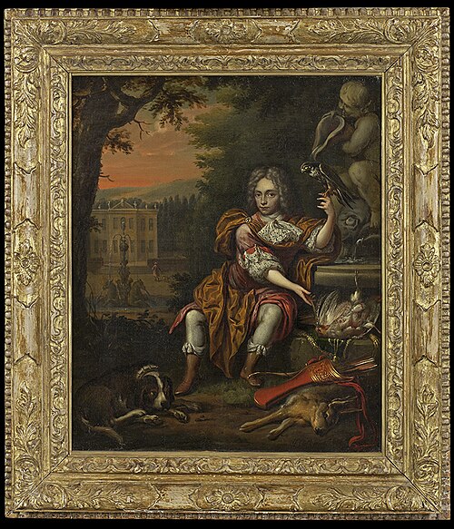 Jongeman met jachttrofeeën, 1694, Herman Collenius