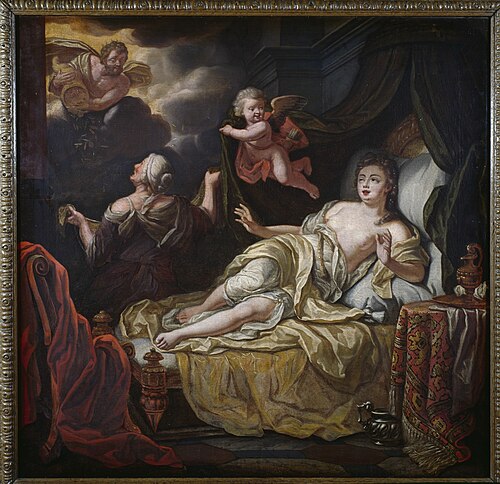 Danaë en de regen van goud, 1705, Herman Collenius