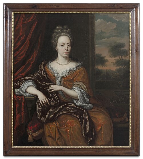 Portrait of Helena Canter-Gruys (1645-1700), 1697, Herman Collenius