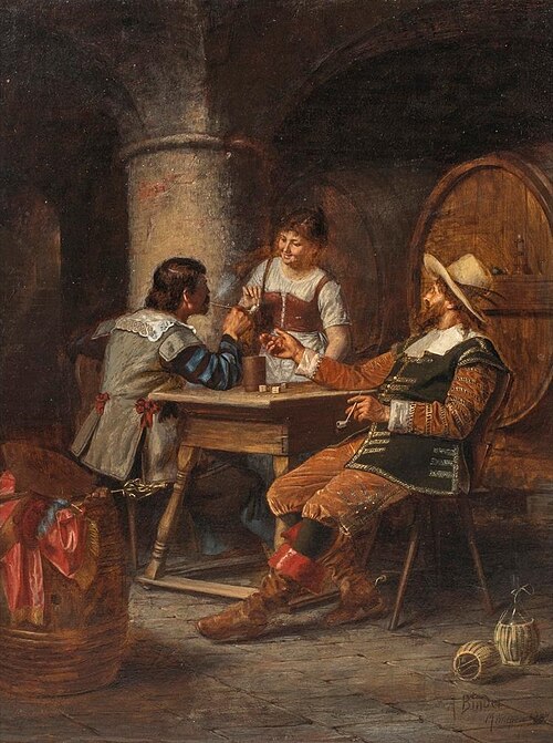 Tavern Scene, 1887, Alois Binder