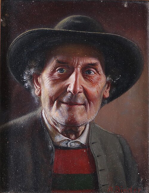 Portrait of a farmer, , Alois Binder