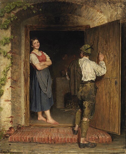 Drawing on Door, 1887, Alois Binder