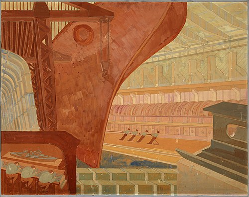 Shipbuilding, 1934, Albert M. Davis
