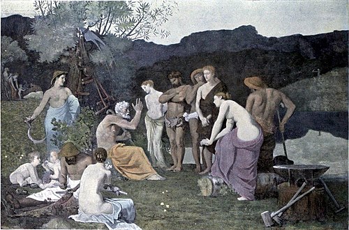 Le Repos, 1863, Pierre Puvis de Chavannes