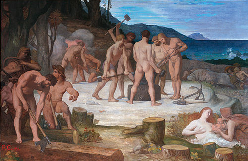 Le Travail, 1863, Pierre Puvis de Chavannes