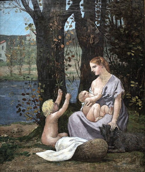 La Jeune mère, 1887, Pierre Puvis de Chavannes
