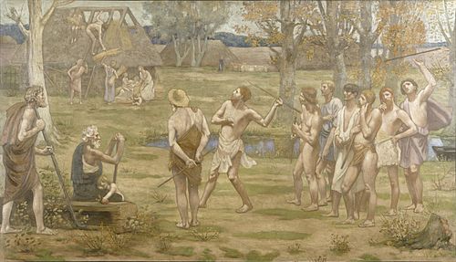 Ludus pro patria, 1883, Pierre Puvis de Chavannes