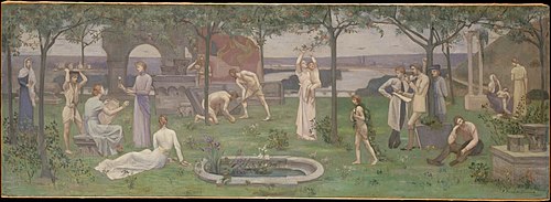 Inter artes et naturam (Between Art and Nature), 1890, Pierre Puvis de Chavannes