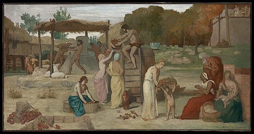 Cider, 1864, Pierre Puvis de Chavannes