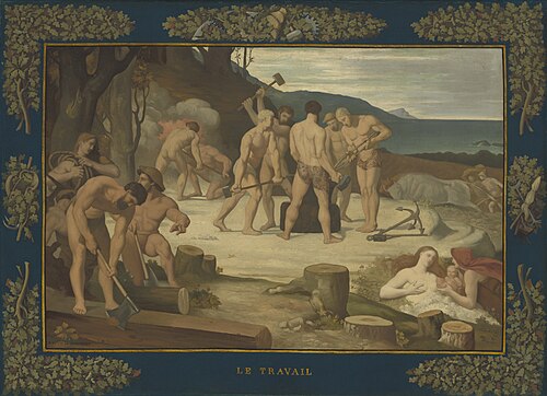 Work, 1863, Pierre Puvis de Chavannes
